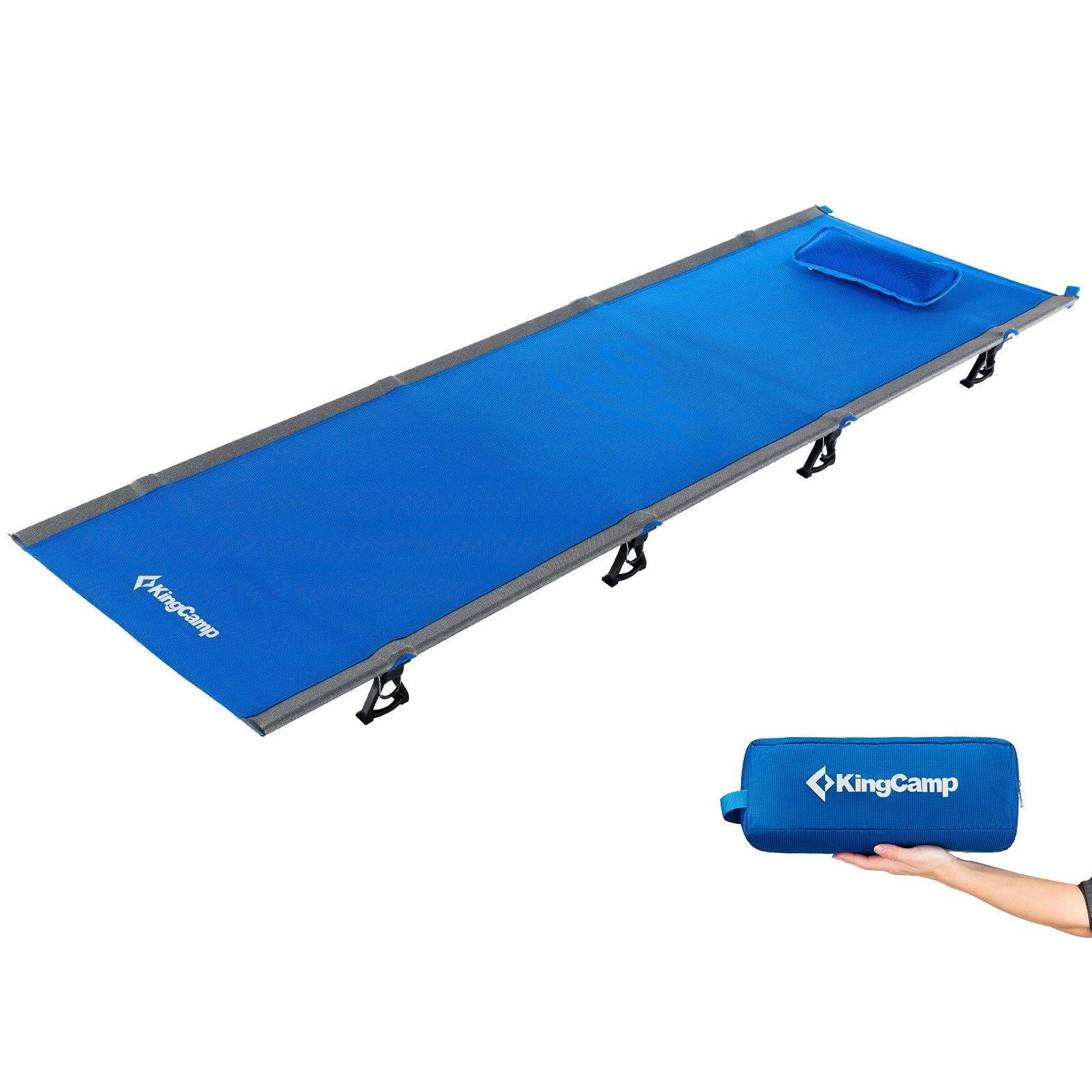Exclusive Order – KingCamp Ultralight Folding Cot (Blue)