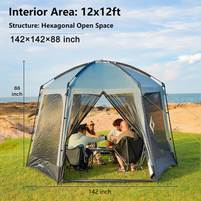 KingCamp CAIRO 12 x 12 Instant Screen Mosquito Canopy Tent
