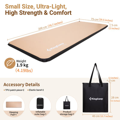 KingCamp Flexi Rest 5.0 TPU Air Sleeping Pad
