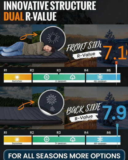 KingCamp PREMIUM DOUBLE Self Inflating Sleeping Pad