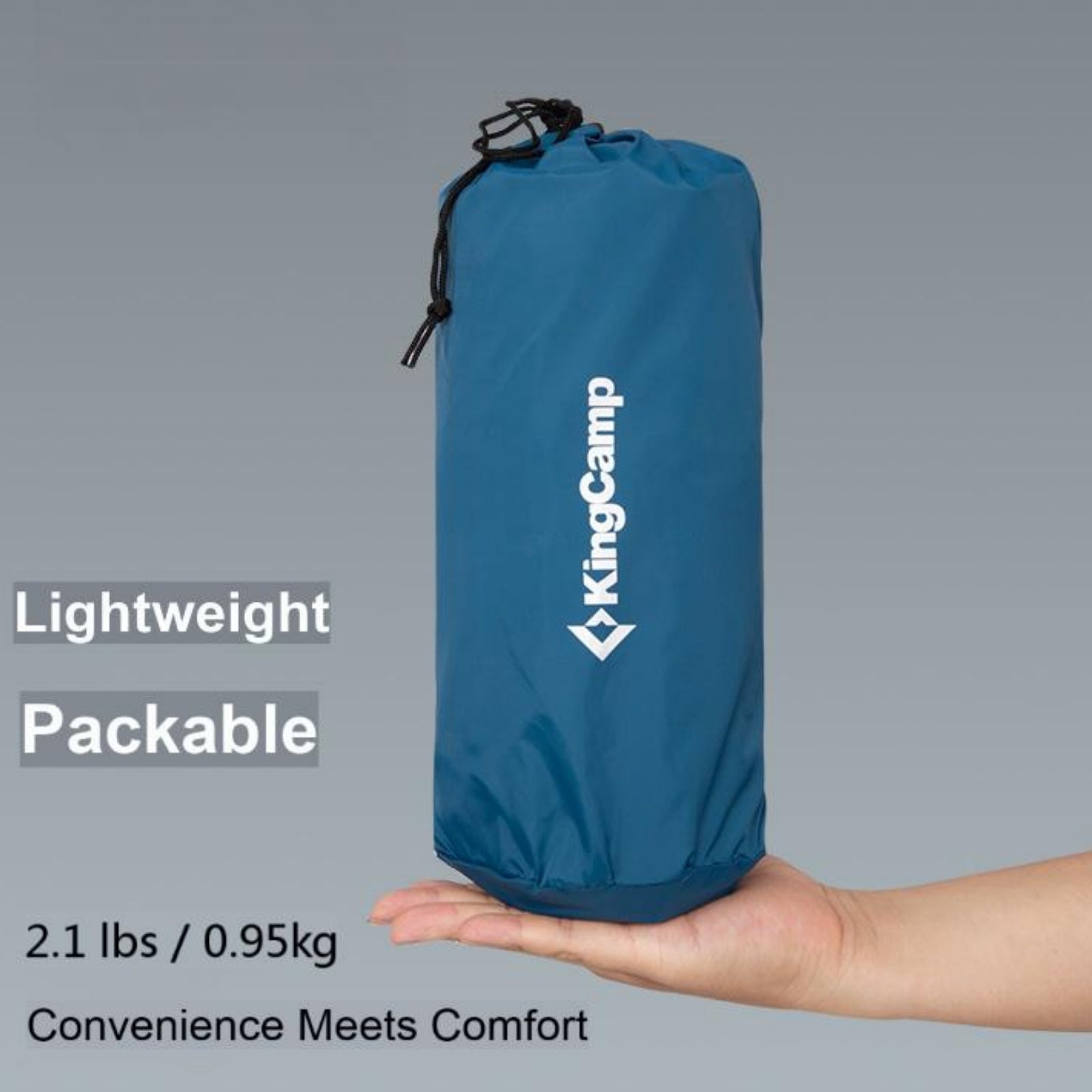 KingCamp DELUXE 10.1 Inflatable Mattress with Foot Pump