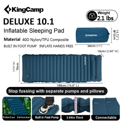 KingCamp DELUXE 10.1 Inflatable Mattress with Foot Pump