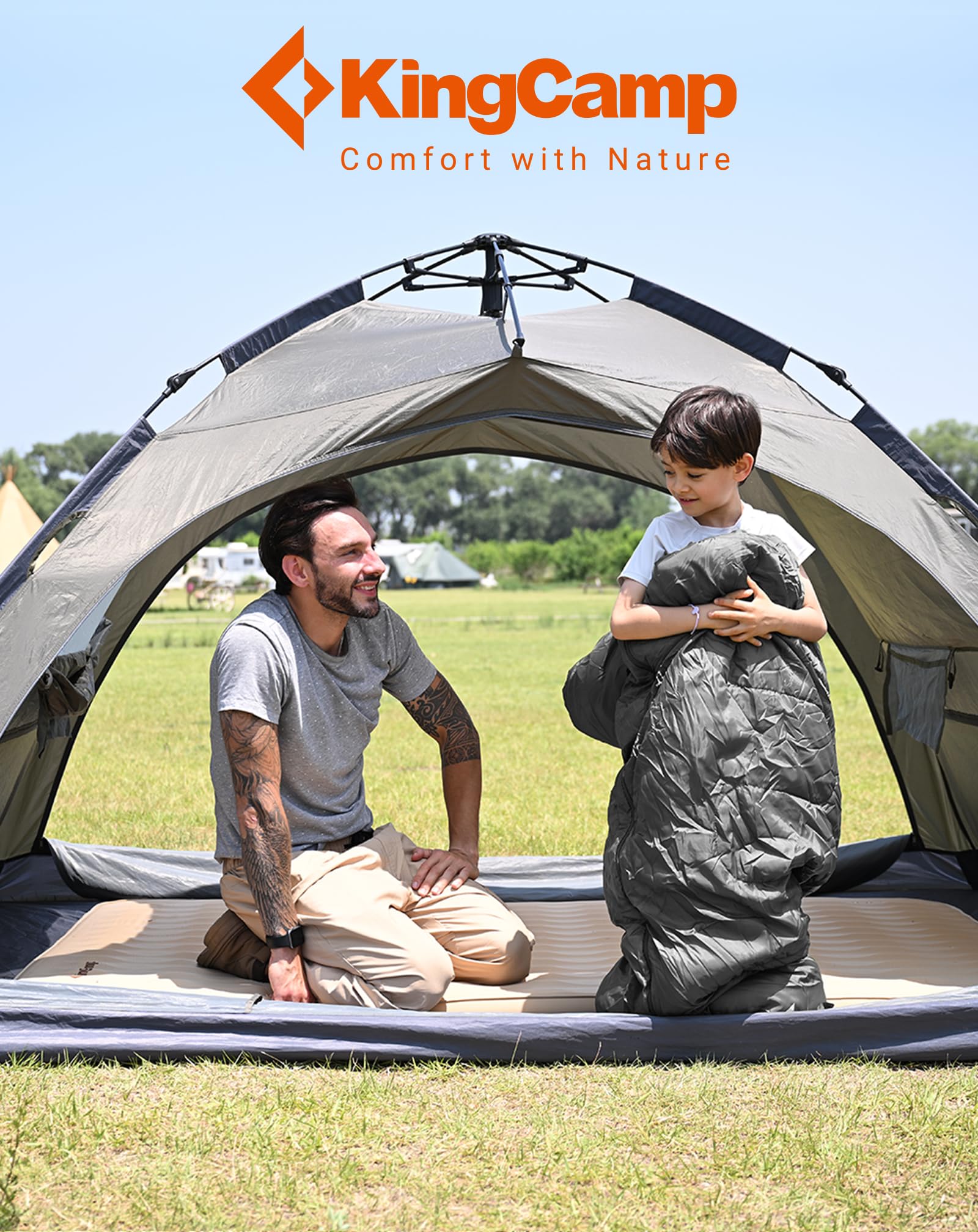 KingCamp Oasis 250S+ Kids Flannel Sleeping Bag