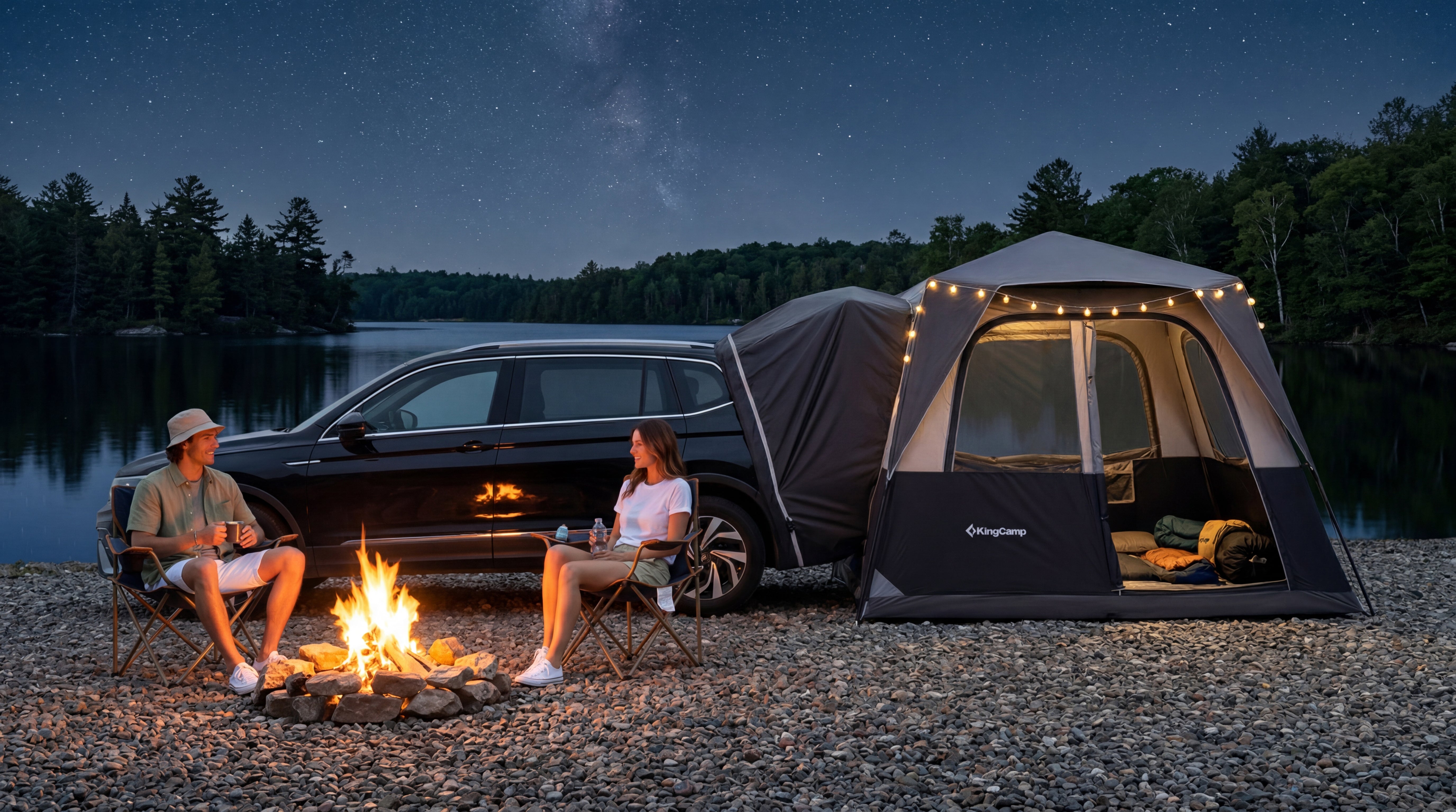 KingCamp SUV Tent & Air Mattress Bundle
