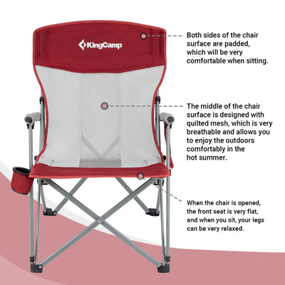 KingCamp Camping Hard Armchair Set of 2