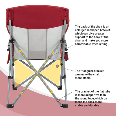 KingCamp Camping Hard Armchair Set of 2