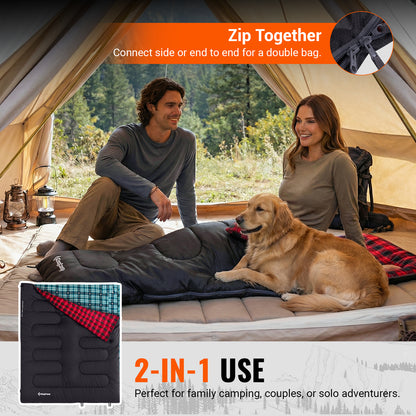 KingCamp Cotton Flannel 3 Season Sleeping Bags