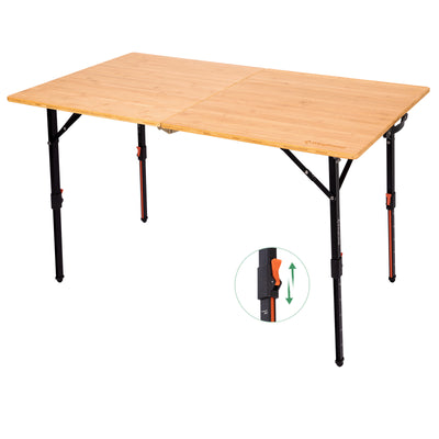 KingCamp BamAura 12070 Bamboo Folding Table 47x27