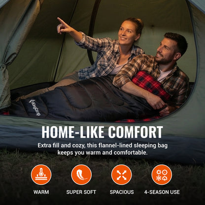 KingCamp Oasis C 450 Flannel Sleeping Bag