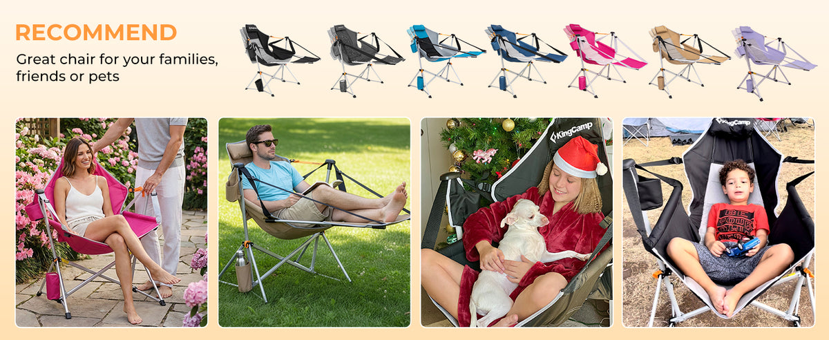 KingCamp Orchid C20 Hammock Chair with Footrest