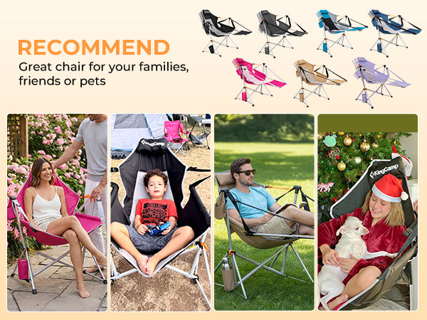 KingCamp Orchid C20 Hammock Chair with Footrest
