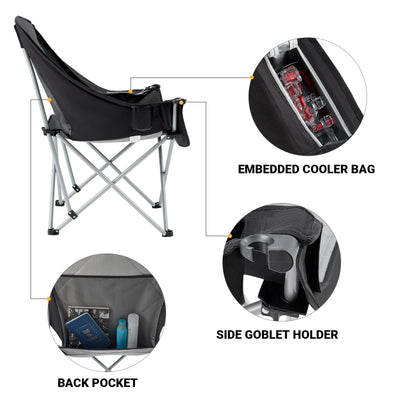 KingCamp CANNA C10 Oversized Padded Sofa Moon Chair