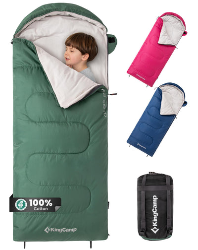 KingCamp Oasis 250S+ Kids Flannel Sleeping Bag