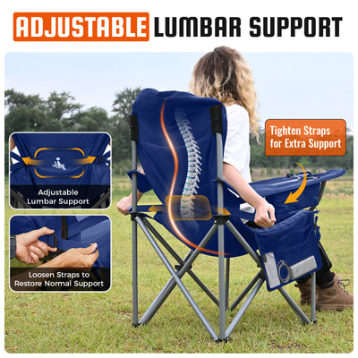 KingCamp Lumbar Support Oversized Camping Chair