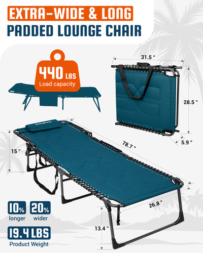 KingCamp Magnolia B40 Oversized Padded Lounge Chair