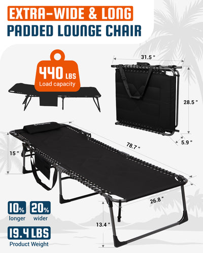KingCamp Magnolia B40 Oversized Padded Lounge Chair