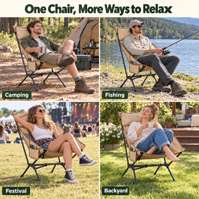 KingCamp BALSA C10 Lightweight High-Back Aluminum Chair