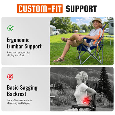 KingCamp Lumbar Support Oversized Camping Chair