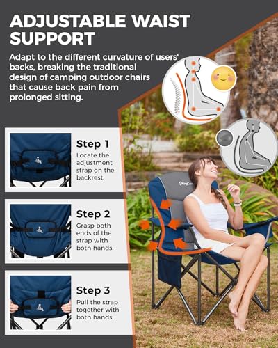 KingCamp JUNIPER C10 Adjustable Armchair with Lumbar Support