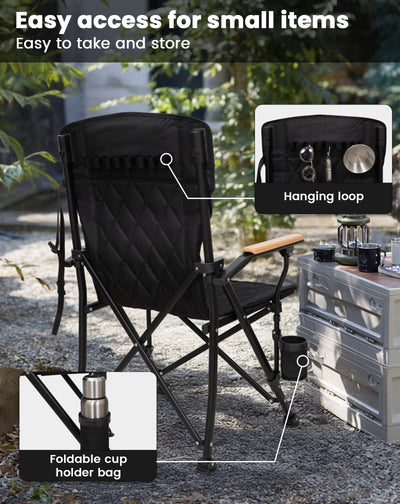 KingCamp GUAVA Padded High Back Folding Chair