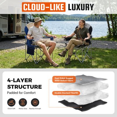 KingCamp Lumbar Support Oversized Camping Chair