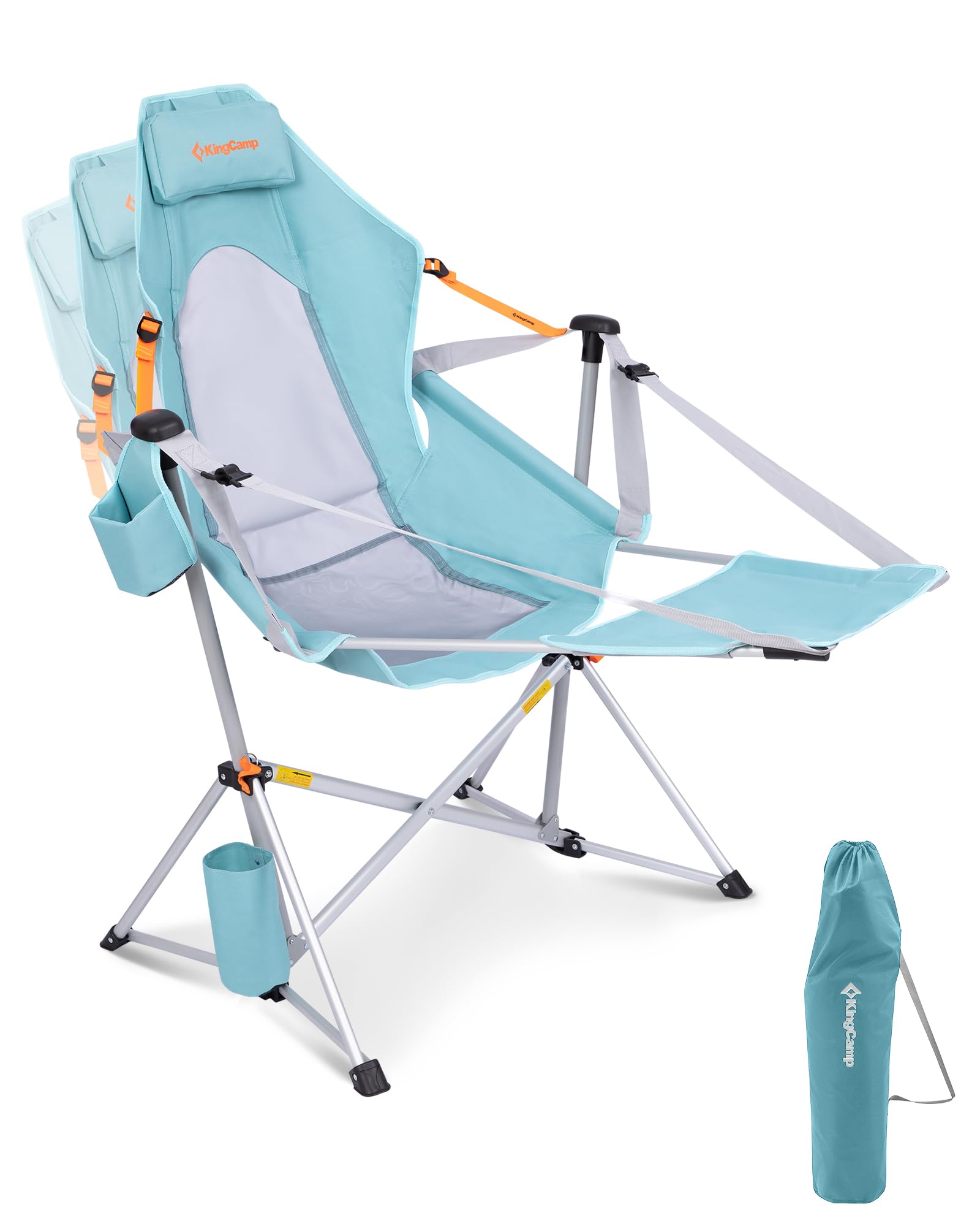 KingCamp Orchid C20 Mesh Back Hammock Chair with Footrest