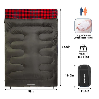 KingCamp 3 Season Double Sleeping Bag