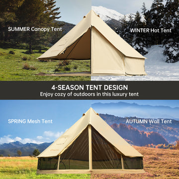 KingCamp KHAN C 400/500 4-Season Bell Tent – KingCamp Outdoors