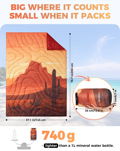 KingCamp BLANKET SMART 150 XL Lightweight Camping Blanket