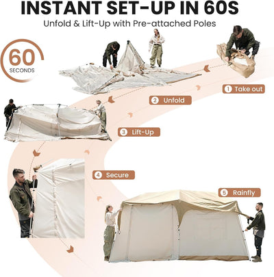KingCamp Mountain In T2 Quick-Setup Cabin Tent