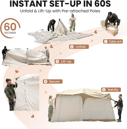 KingCamp Mountain In T2 Quick-Setup Cabin Tent