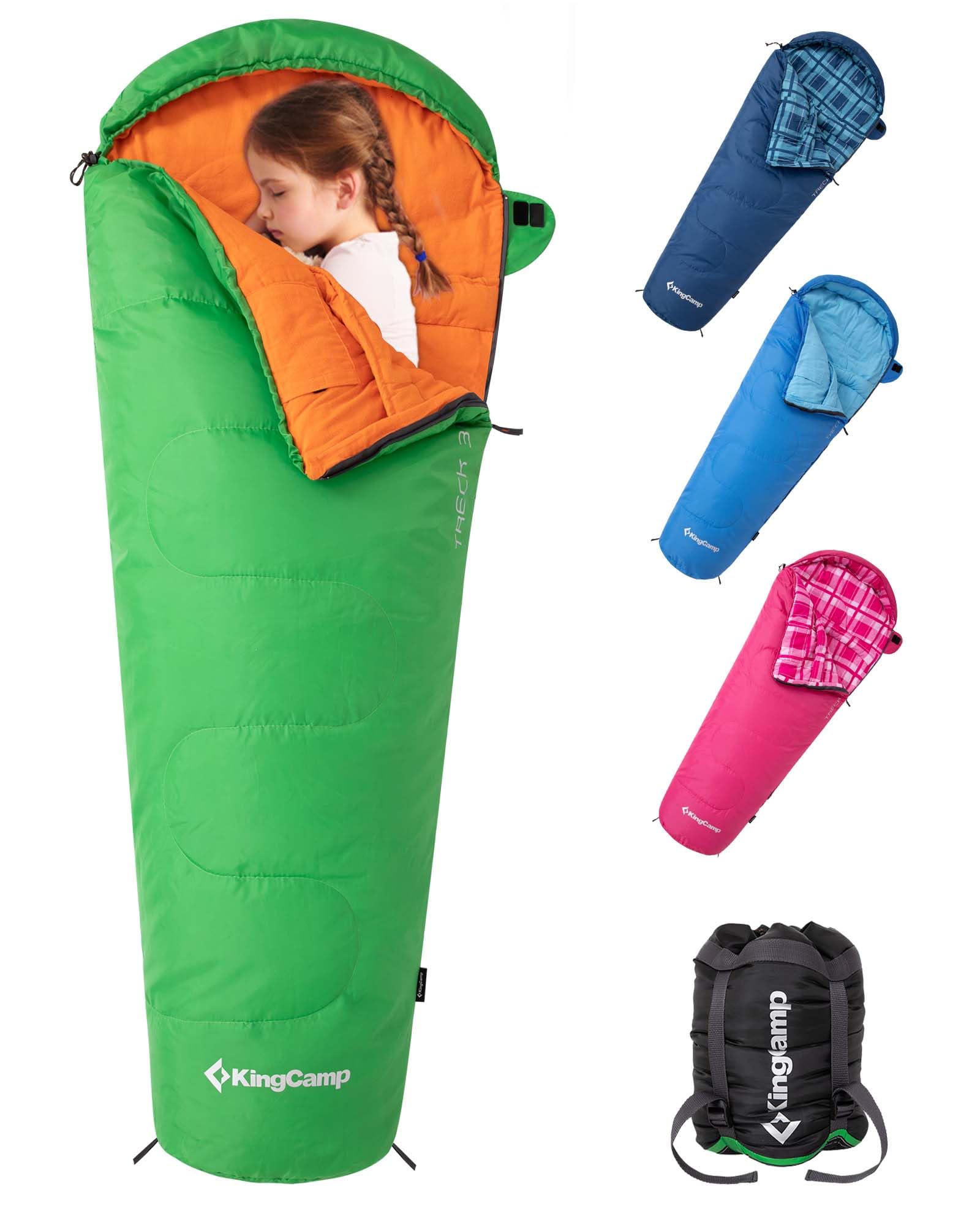 KingCamp Treck 300S+ Kids Mummy Sleeping Bag – Warm, Safe & Soft
