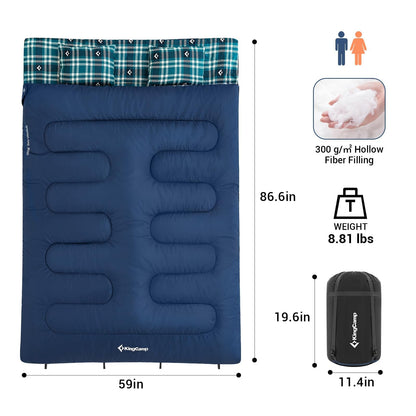 KingCamp 3 Season Double Sleeping Bag