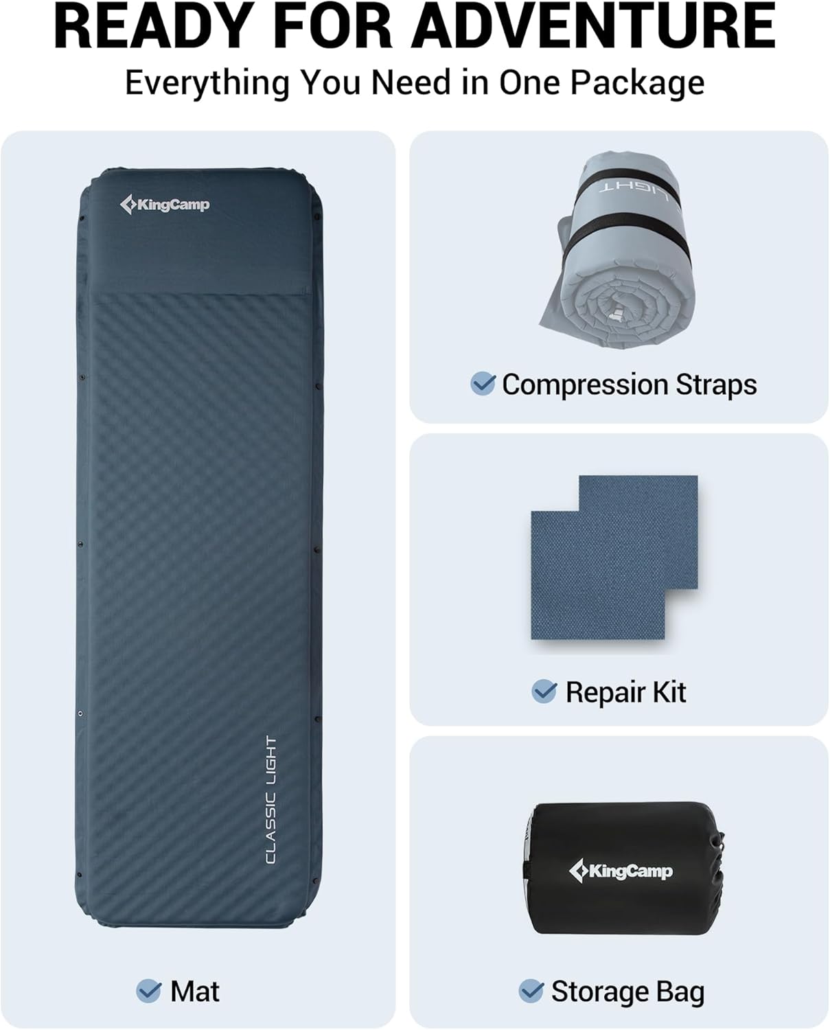 KingCamp Classic Light Self-Inflating Sleeping Pad