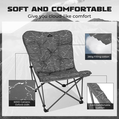 KingCamp VOLCAPETRA Butterfly Folding Camping Chair