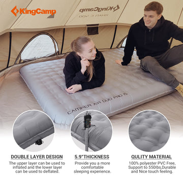 Buy KingCamp Double Insulated Air Mattress for Car Camping – KingCamp  Outdoors