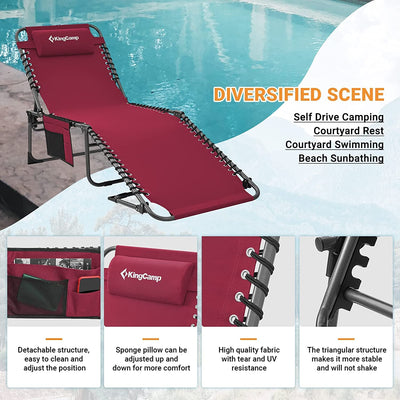KingCamp Adjustable Cot Lounge Chair