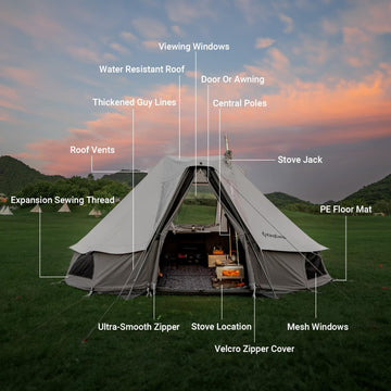 KingCamp Khan Villa 4-Season 4-6 Person Bell Tent – KingCamp Outdoors