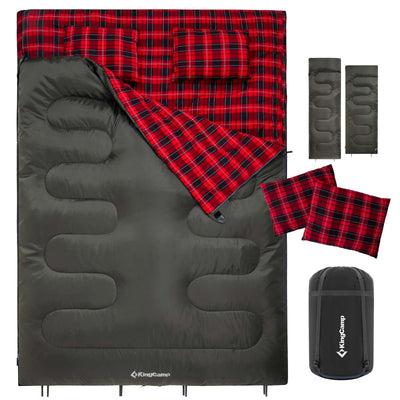KingCamp SNOWFLAKE 300D Double Flannel Sleeping Bag