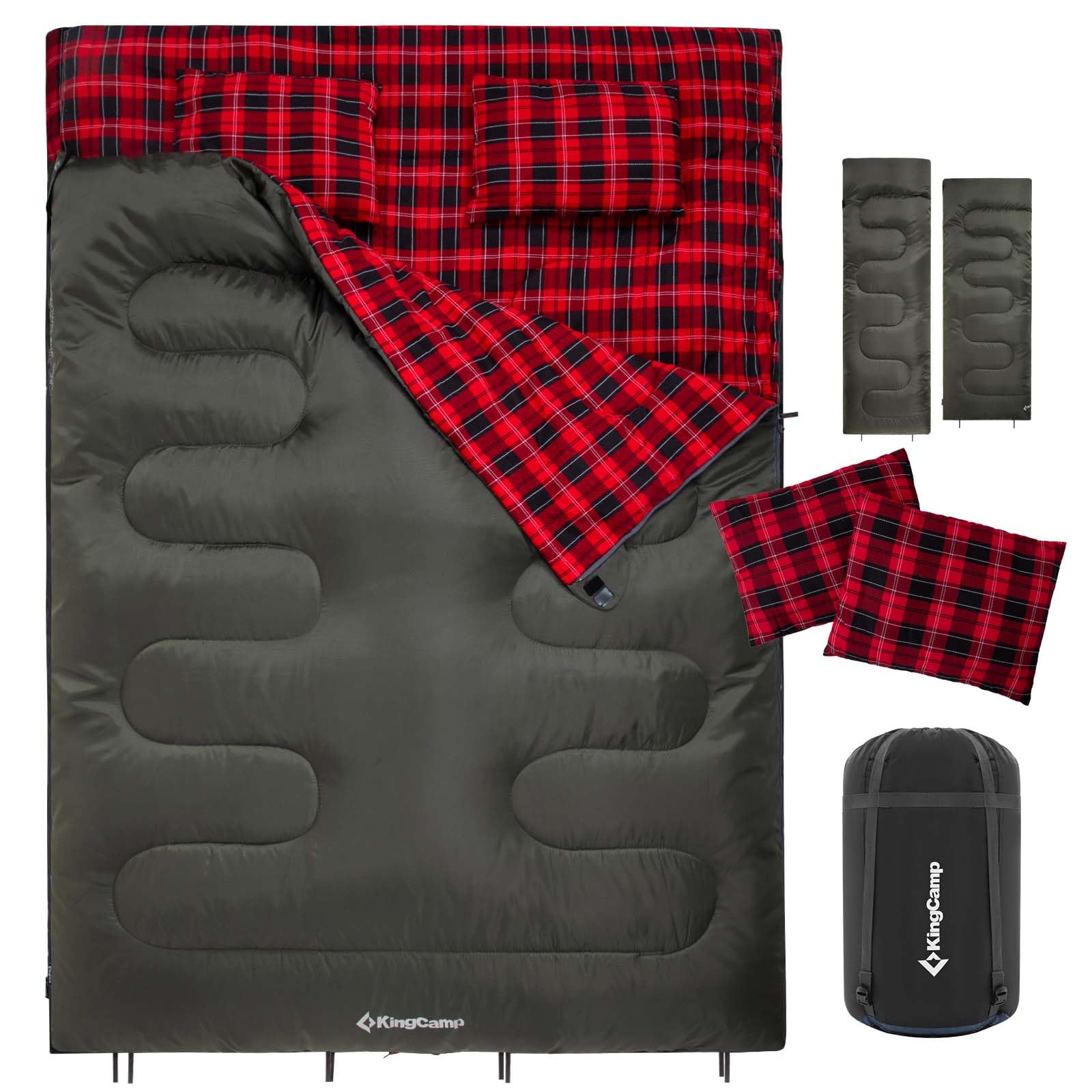 KingCamp 3-in-1 Outdoor Camping Bundle for Couples