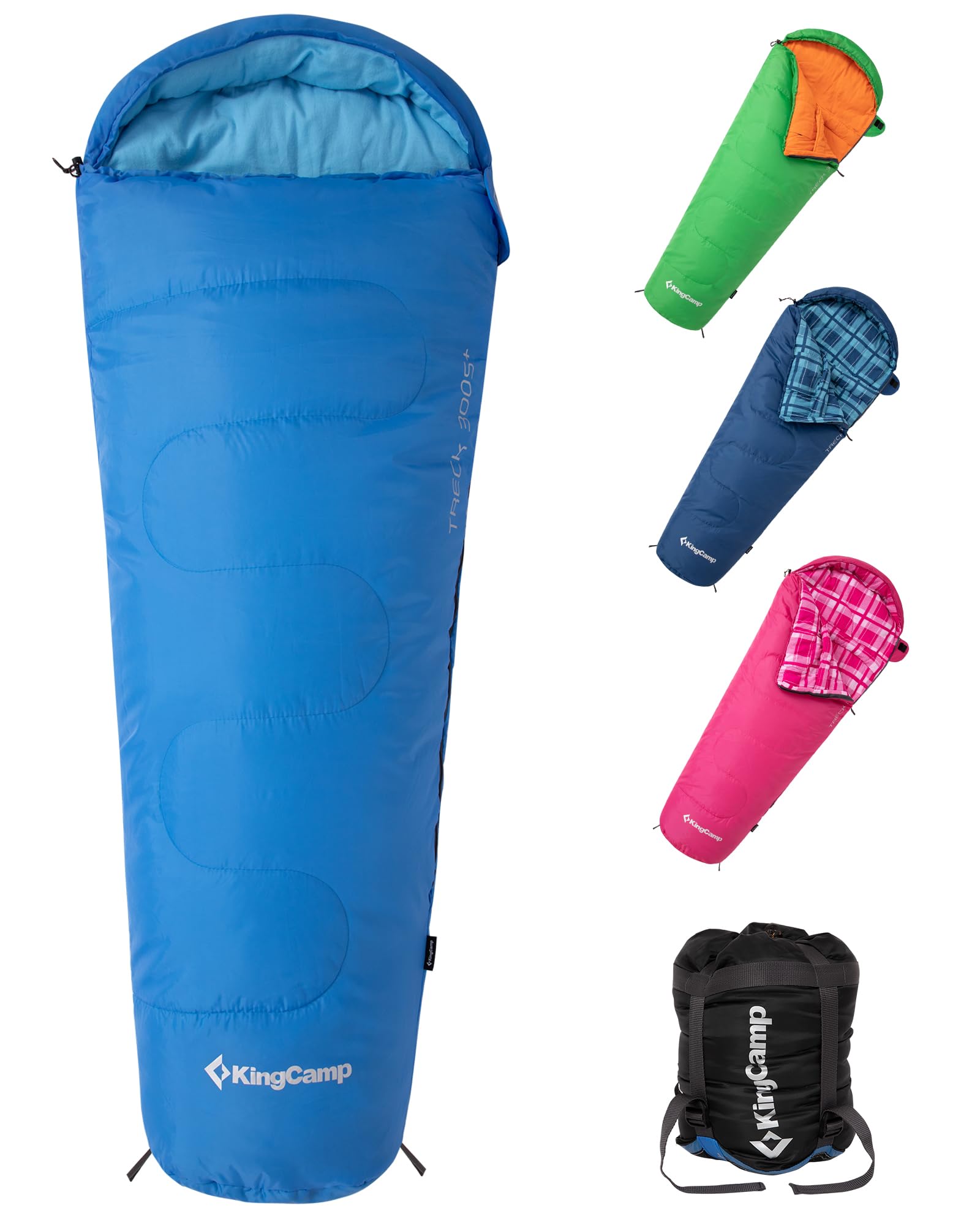 KingCamp Treck 300S+ Kids Mummy Sleeping Bag – Warm, Safe & Soft