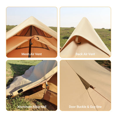 KingCamp TORINO 4-Season Waterproof Tipi Tent
