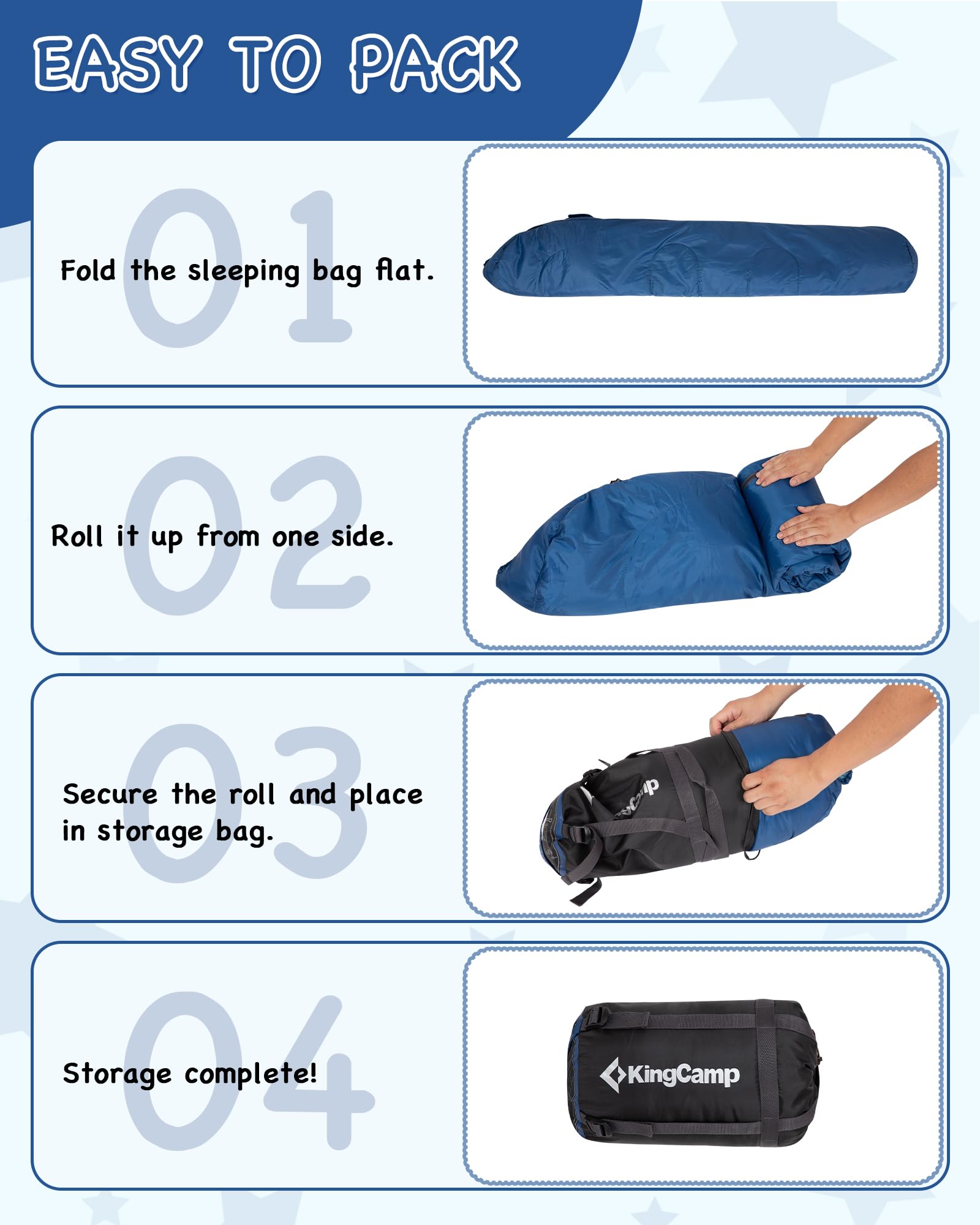KingCamp Treck 300S+ Kid’s Mummy Sleeping Bag