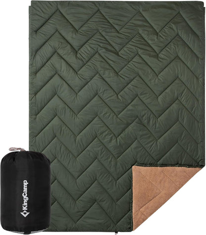 KingCamp Solid Sherpa Fleece Camping Blanket