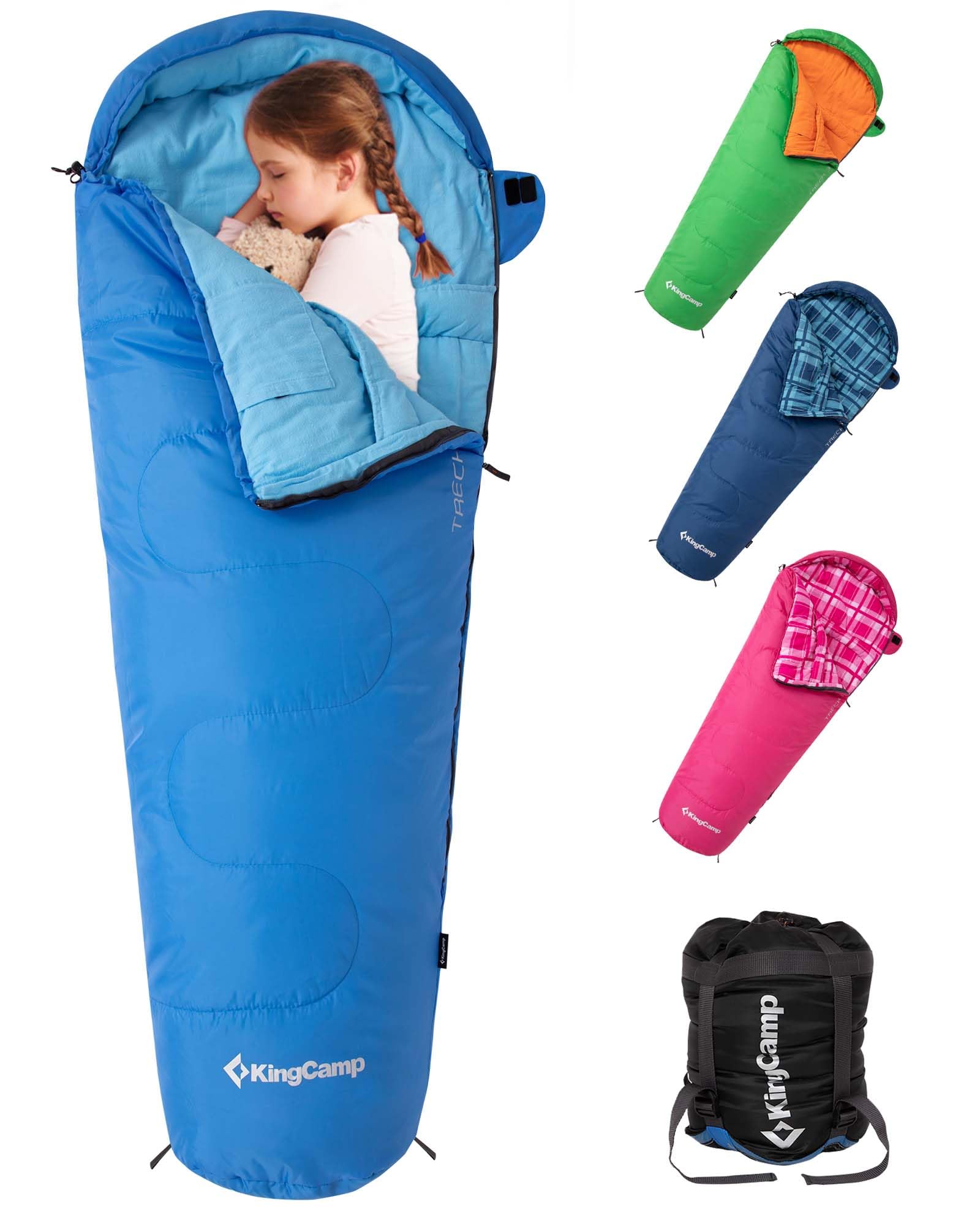 KingCamp Treck 300S+ Kids Mummy Sleeping Bag – Warm, Safe & Soft