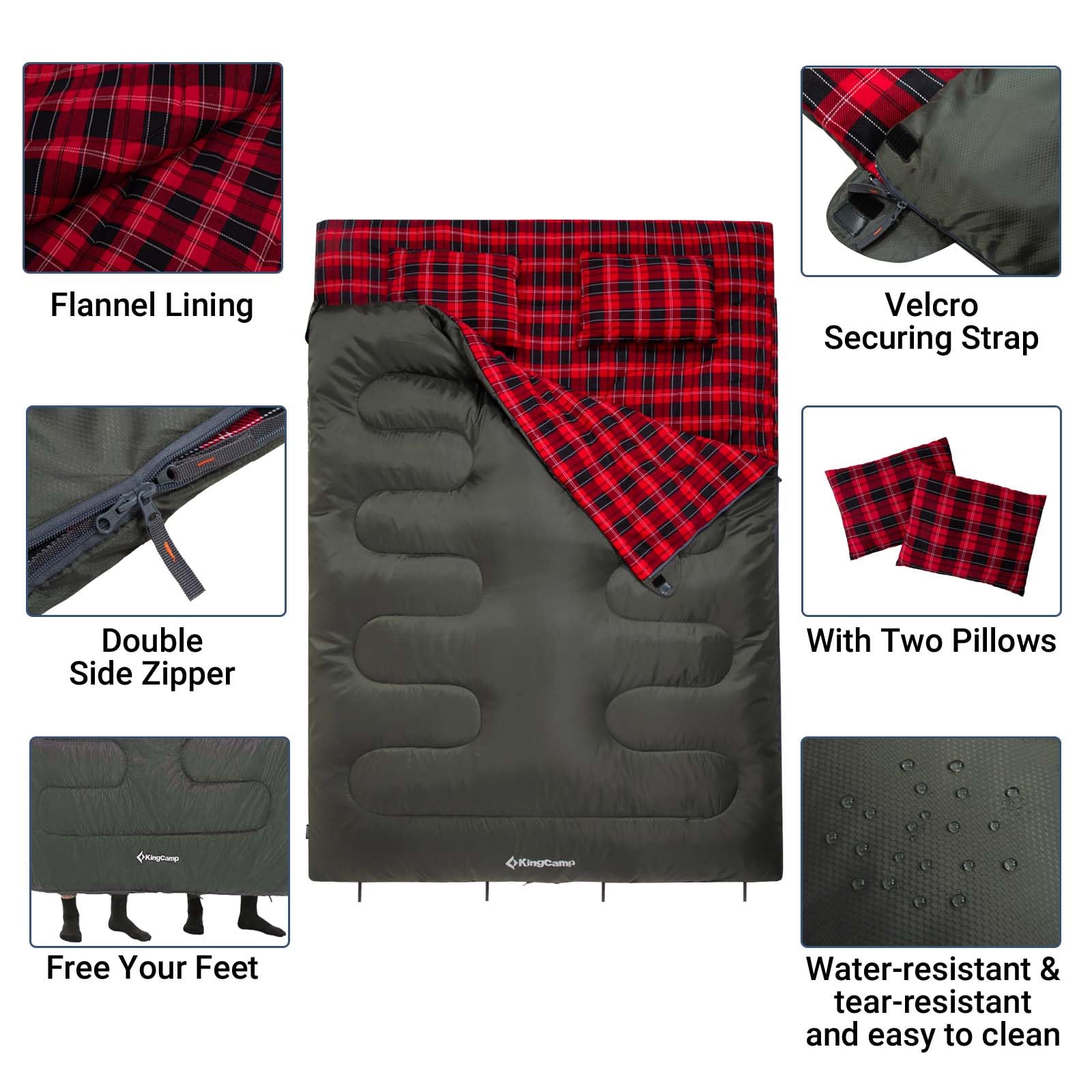 KingCamp 3 Season Double Sleeping Bag