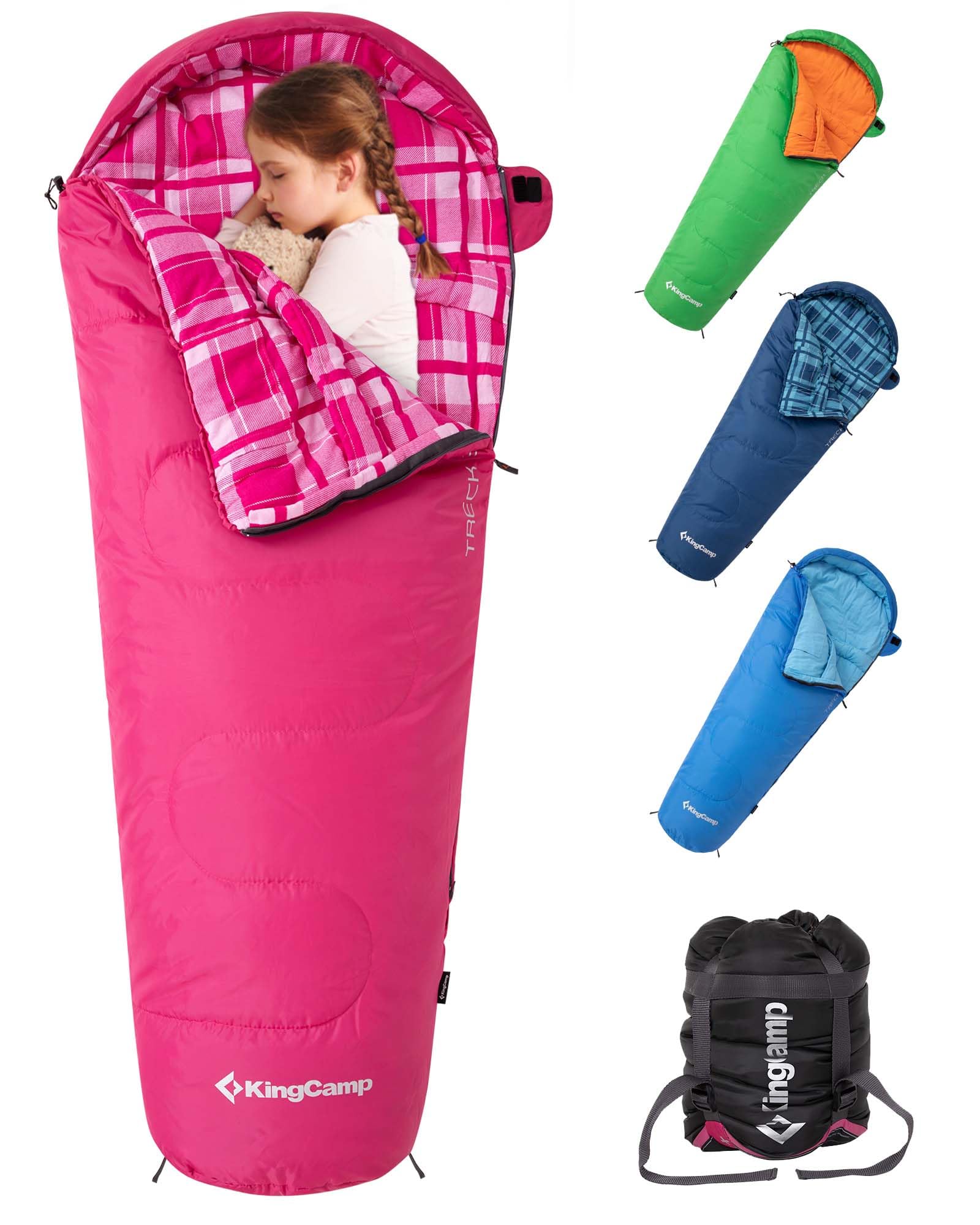 KingCamp Treck 300S+ Kids Mummy Sleeping Bag – Warm, Safe & Soft