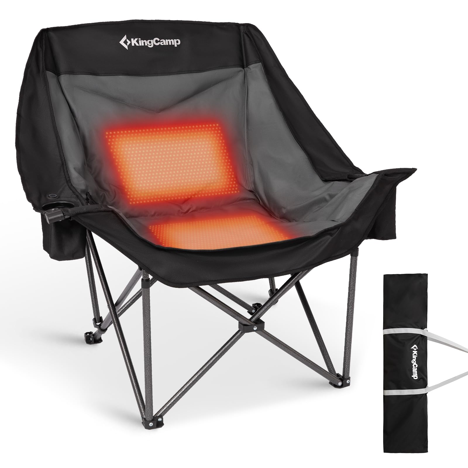 KingCamp Portable Heated Camping Chair Single / Double