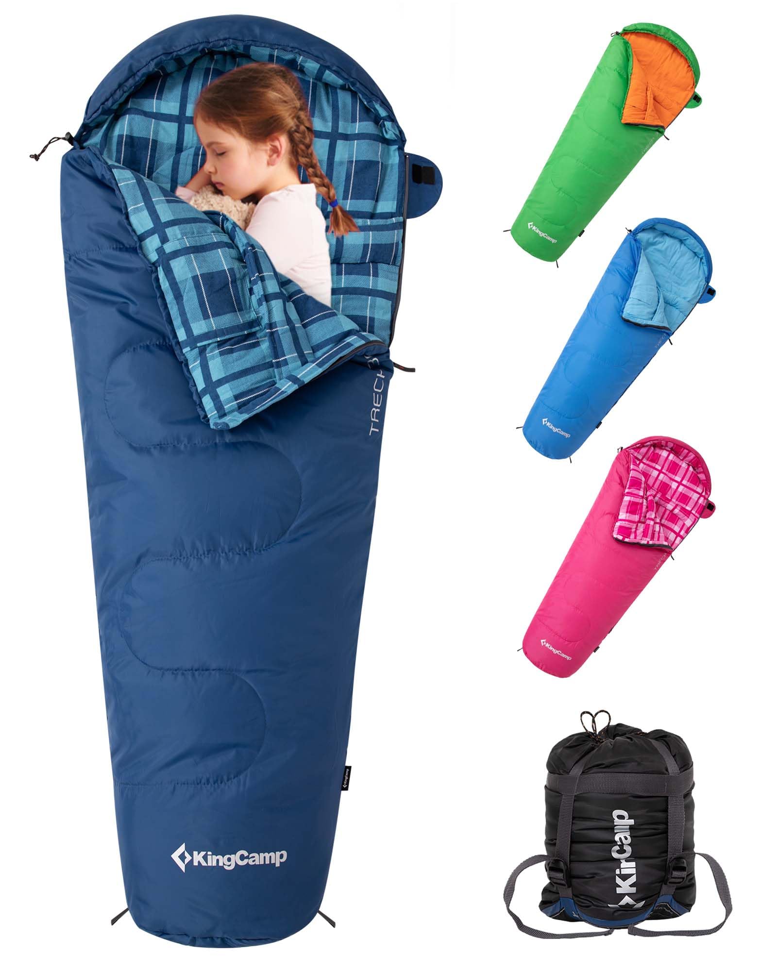 KingCamp Treck 300S+ Kids Mummy Sleeping Bag – Warm, Safe & Soft