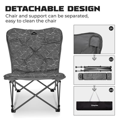 KingCamp LEMON C10 Oversized Padded Butterfly Chair